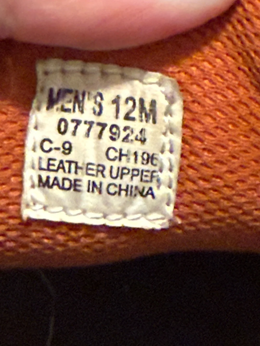 Sperry leather upper